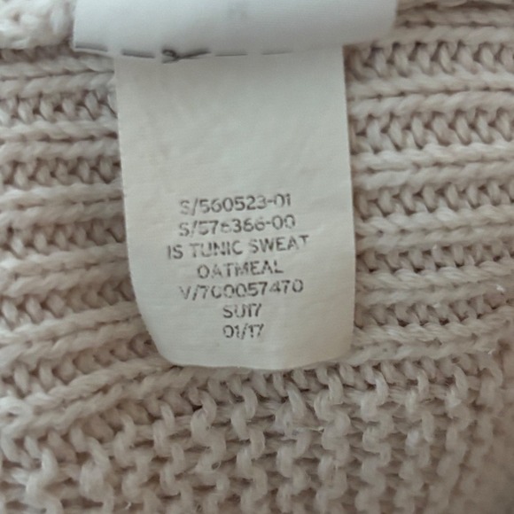 GAP Cotton Oatmeal Knit Sweater Tank Top M Lightweight Knit Neutral Layering - Picture 4 of 11